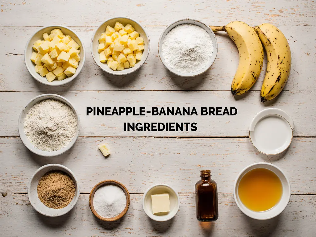 pineapple banana bread ingredients